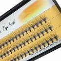 Scala 10 Root 60pcs Black Handmade False Eyelashes Natural Long Individual Eyelashes Extension Fake Lashes Makeup Beauty Cosmetic (13mm)
