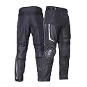 Men Motorcycle Riding Pants Heavy Duty 100% 600DN Polyester | Full Thermal Liner Safety Knee (Size,2XL) Black, Regular, Mid Rise