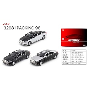 scale exclusive alloy metal pull back die-cast car model with sound light mini auto toy for kids metal model toy car with sound and light 132 scale merce-des s650-silverblack