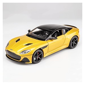 scale exclusive alloy metal pull back die-cast car model with sound light mini auto toy for kids metal model toy car with sound and light 122 scale- aston martin -yellow