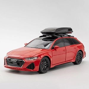 scale exclusive alloy metal pull back die-cast car model with sound light mini auto toy for kids metal model toy car with sound and light 124 scale aodi rs6-red