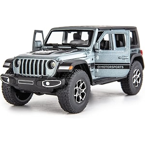 scale exclusive alloy metal pull back die-cast car model with sound light mini auto toy for kids metal model toy car with sound and light 122 scale rubicon car-grey