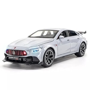 scale exclusive alloy metal pull back die-cast car model with sound light mini auto toy for kids metal model toy car with sound and light 124 scale 900 amg-white