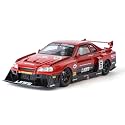Scale Exclusive Alloy Metal Pull Back Die-cast Car Model with Sound Light Mini Auto Toy for Kids Metal Model Toy Car with Sound and Light (1:24 NISS-an GTR R34 Skyline-RED)