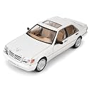Scale Exclusive Alloy Metal Pull Back Die-cast Car Model with Sound Light Mini Auto Toy for Kids Metal Model Toy Car with Sound and Light (1:24 Scale M-Benz W140 320SEL-WHITE)
