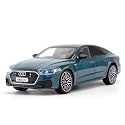 Scale Exclusive Alloy Metal Pull Back Die-cast Car Model with Sound Light Mini Auto Toy for Kids Metal Model Toy Car with Sound and Light (1:24 Scale AODI A7- Blue)