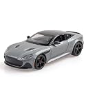 Scale Exclusive Alloy Metal Pull Back Die-cast Car Model with Sound Light Mini Auto Toy for Kids Metal Model Toy Car with Sound and Light (1.22 Scale- Aston Martin -Grey)