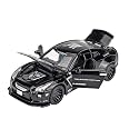 Scale Exclusive Alloy Metal Pull Back Die-cast Car Model with Sound Light Mini Auto Toy for Kids Metal Model Toy Car with Sound and Light (1:32 Scale NISS-an GTR R35)