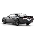 Scale Exclusive Alloy Metal Pull Back Die-cast Car Model with Sound Light Mini Auto Toy for Kids Metal Model Toy Car with Sound and Light (1.22 Scale Dodge Challenger Charger SRT - Black)