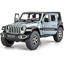 Scale Exclusive Alloy Metal Pull Back Die-cast Car Model with Sound Light Mini Auto Toy for Kids Metal Model Toy Car with Sound and Light (1.22 Scale Rubicon CAR-Grey)