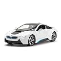 Scale Exclusive Alloy Metal Pull Back Die-cast Car Model with Sound Light Mini Auto Toy for Kids Metal Model Toy Car with Sound and Light (1.22 Scale -B-M-W I8-White)