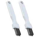 2 Pcs Stainless Steel Scallion Cutter Non Slip Handle