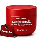 Scalp Scrub Psoriasis Red Jar: Scalp Scrub for Dry, Flaky and Psoriasis-Prone Scalp, Red Jar Salicylic Acid Scalp Exfoliator with Fine Volcanic Pumice, Tamanu, Avocado