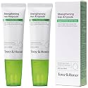 Scalp Serum Strengthening Hair Ampoule - Korean Vegan Cooling Hair Growth Serum Roll-On with Caffeine &amp; Niacinamide &amp; Panthenol Lightweight Leave-In Root Care for Thinning Areas - 2 Pack