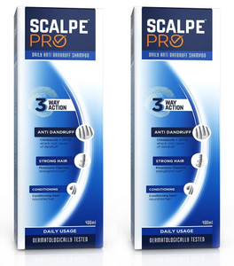 scalpe pro anti dandruff shampoo 400ml x pack of 2 800 ml