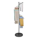 Scarf Rack Freestanding Metal Scarf Display Stand Spiral Hijab Organizer