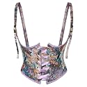 Scarlet Darkness Corset Belt for Women Floral Renaissance Underbust Corset