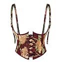 Scarlet Darkness Corset Belt for Women Floral Renaissance Underbust Corset