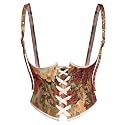 Scarlet Darkness Corset Belt for Women Floral Renaissance Underbust Corset