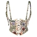 Scarlet Darkness Corset Belt for Women Floral Renaissance Underbust Corset