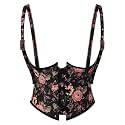 Scarlet Darkness Corset Belt for Women Floral Renaissance Underbust Corset