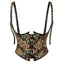 Scarlet Darkness Corset Belt for Women Floral Renaissance Underbust Corset