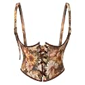 Scarlet Darkness Corset Belt for Women Floral Renaissance Underbust Corset