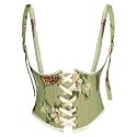 Scarlet Darkness Corset Belt for Women Floral Renaissance Underbust Corset