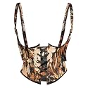 Scarlet Darkness Corset Belt for Women Floral Renaissance Underbust Corset