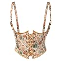 Scarlet Darkness Corset Belt for Women Floral Renaissance Underbust Corset