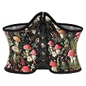 Scarlet Darkness Corset Belt for Women Renaissance Lace up Floral Corsets