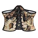 Scarlet Darkness Corset Belt for Women Renaissance Lace up Floral Corsets