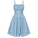 Scarlet Darkness Corset Mini Sundress Chiffon Homecoming Dress for Women