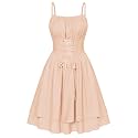 Scarlet Darkness Corset Mini Sundress Chiffon Homecoming Dress for Women
