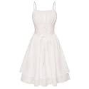 Scarlet Darkness Corset Mini Sundress Chiffon Homecoming Dress for Women