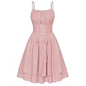 Scarlet Darkness Corset Mini Sundress Chiffon Homecoming Dress for Women