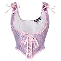 Scarlet Darkness Corset Tops for Women Renaissance Underbust Corsets