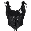 Scarlet Darkness Corset Tops for Women Renaissance Underbust Corsets