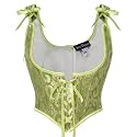 Scarlet Darkness Corset Tops for Women Renaissance Underbust Corsets