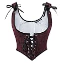 Scarlet Darkness Corset Tops for Women Renaissance Underbust Corsets
