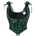 Scarlet Darkness Corset Tops for Women Renaissance Underbust Corsets