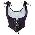 Scarlet Darkness Corset Tops for Women Renaissance Underbust Corsets