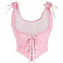 Scarlet Darkness Corset Tops for Women Renaissance Underbust Corsets