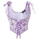 Scarlet Darkness Corset Tops for Women Renaissance Underbust Corsets