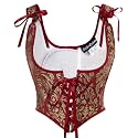 Scarlet Darkness Corset Tops for Women Renaissance Underbust Corsets