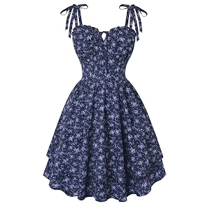 Scarlet Darkness Floral Mini Dress for Women