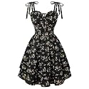Scarlet Darkness Floral Mini Dress for Women