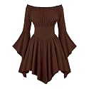 Scarlet Darkness Renaissance Costume Women Pirate Off Shoulder Corset Dress