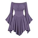 Scarlet Darkness Renaissance Costume Women Pirate Off Shoulder Corset Dress
