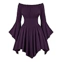 Scarlet Darkness Renaissance Costume Women Pirate Off Shoulder Corset Dress
